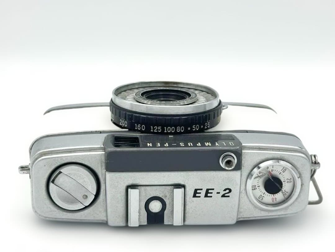 【完動品•革貼り替え】OLYMPUS PEN EE-2 ハーフサイズカメラ