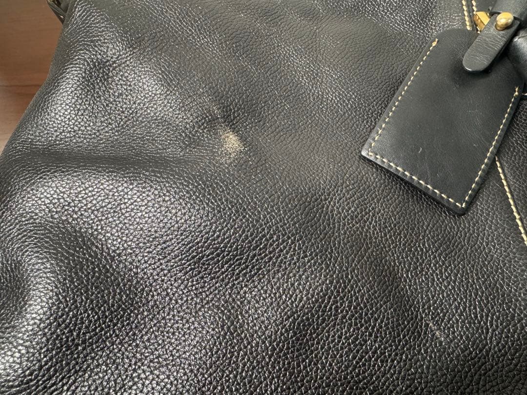 【MIMI様】Dunhill　ダンヒル　ボストンバッグ　レザー　ブラック