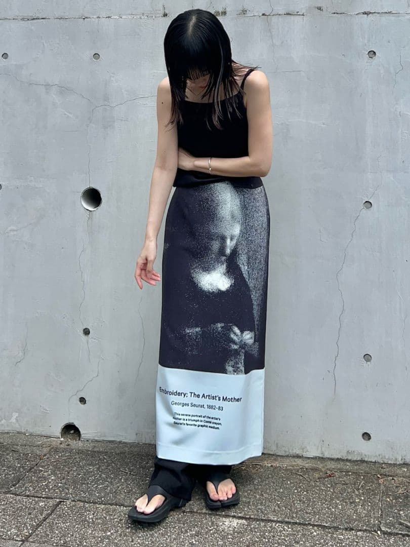 AMERI×THE MET ILINE SKIRT　AMERI vintage