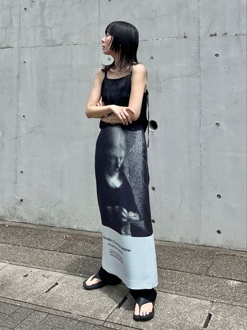 AMERI×THE MET ILINE SKIRT　AMERI vintage