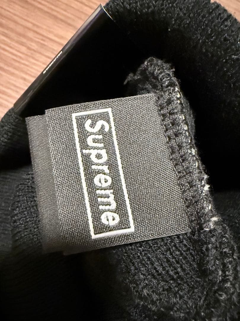 帽子 Supreme x new era box logo beanie black