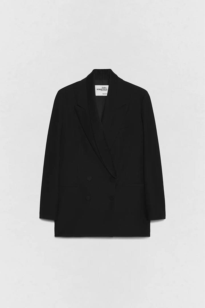 ZARA ソウシオオツキ　ウールブレンドブレザー　M