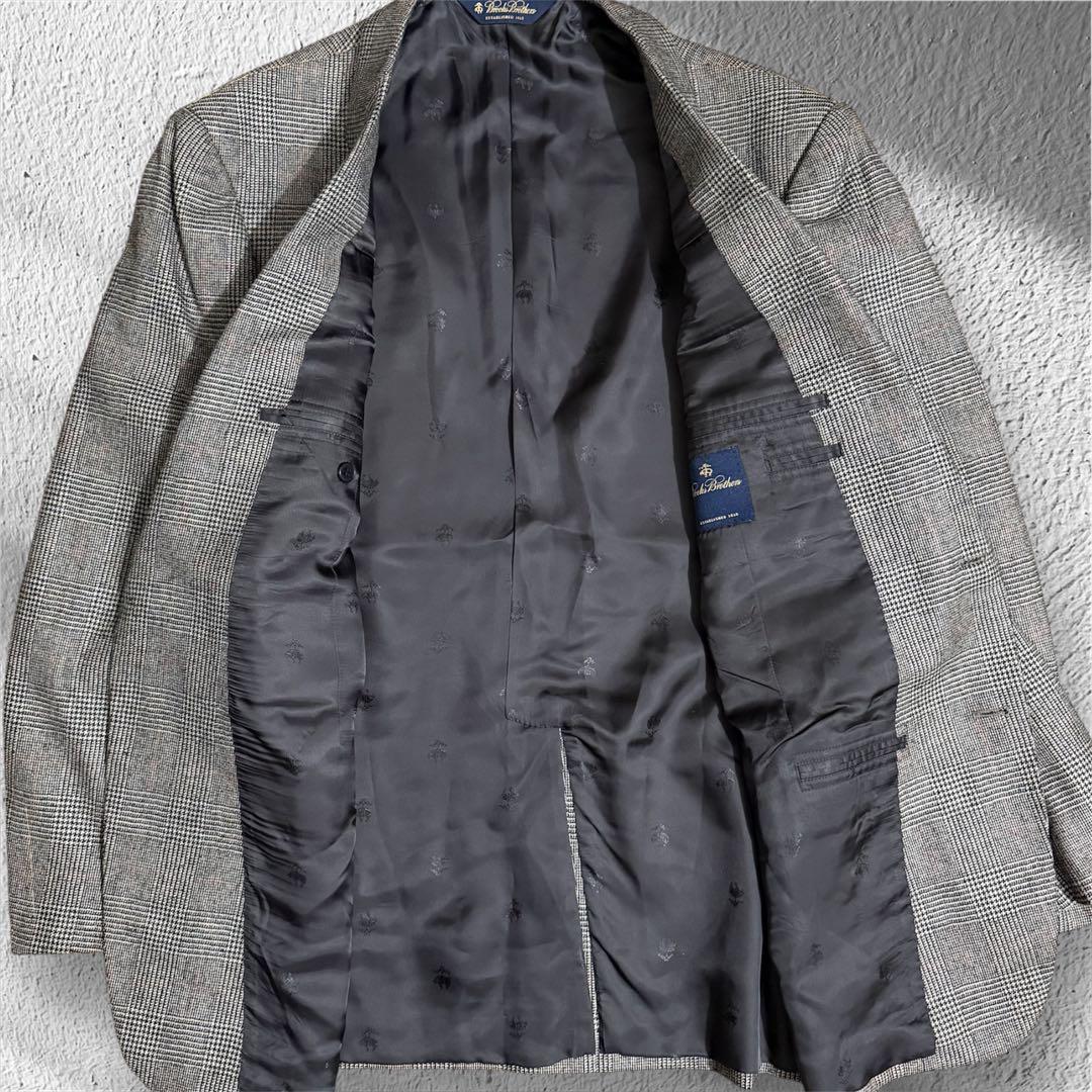 BROOKS BROTHERS グレンチェックジャケット　ウール100% 44