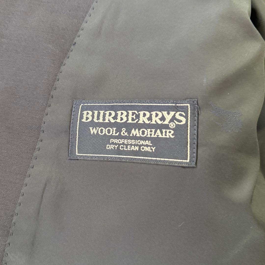 Burberry 金ボタン ウール モヘヤ ダブル 紺ブレ ジャケット