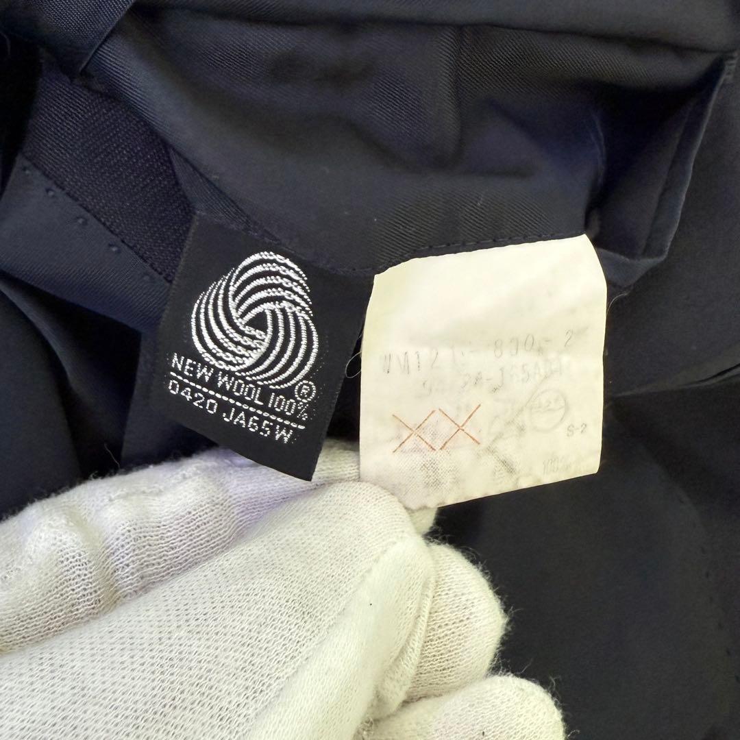 Burberry 金ボタン ウール モヘヤ ダブル 紺ブレ ジャケット