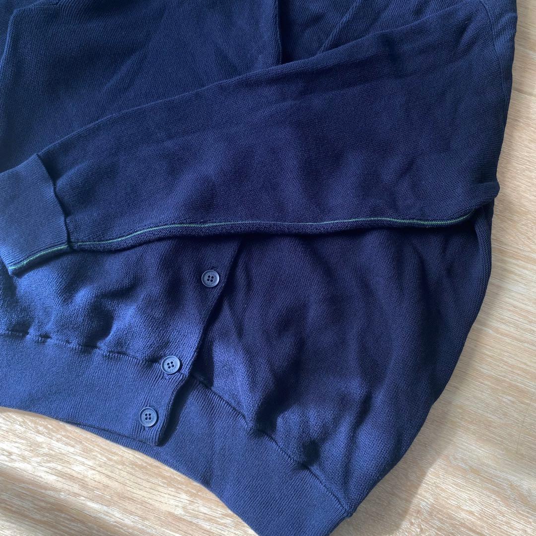 極美品 LACOSTE ラコステ オーガニックコットンニットカーディガン 36