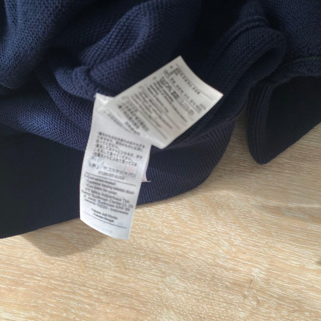 極美品 LACOSTE ラコステ オーガニックコットンニットカーディガン 36
