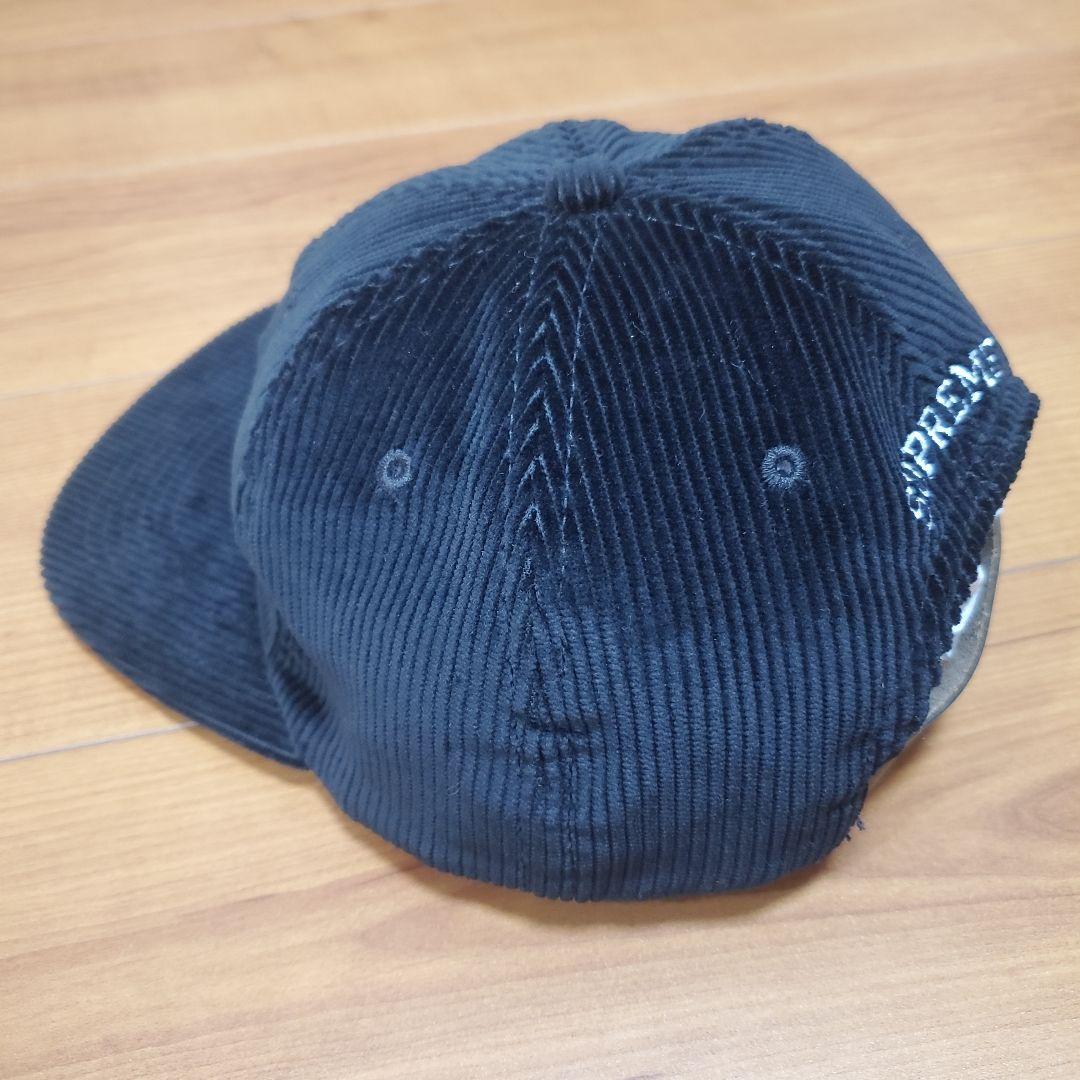 Supreme Corduroy S Logo 6-Panel Cap 黒