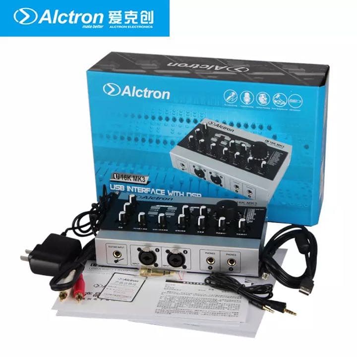 Alctron U16K MK3 オーディオ レコーダー インターフェイス