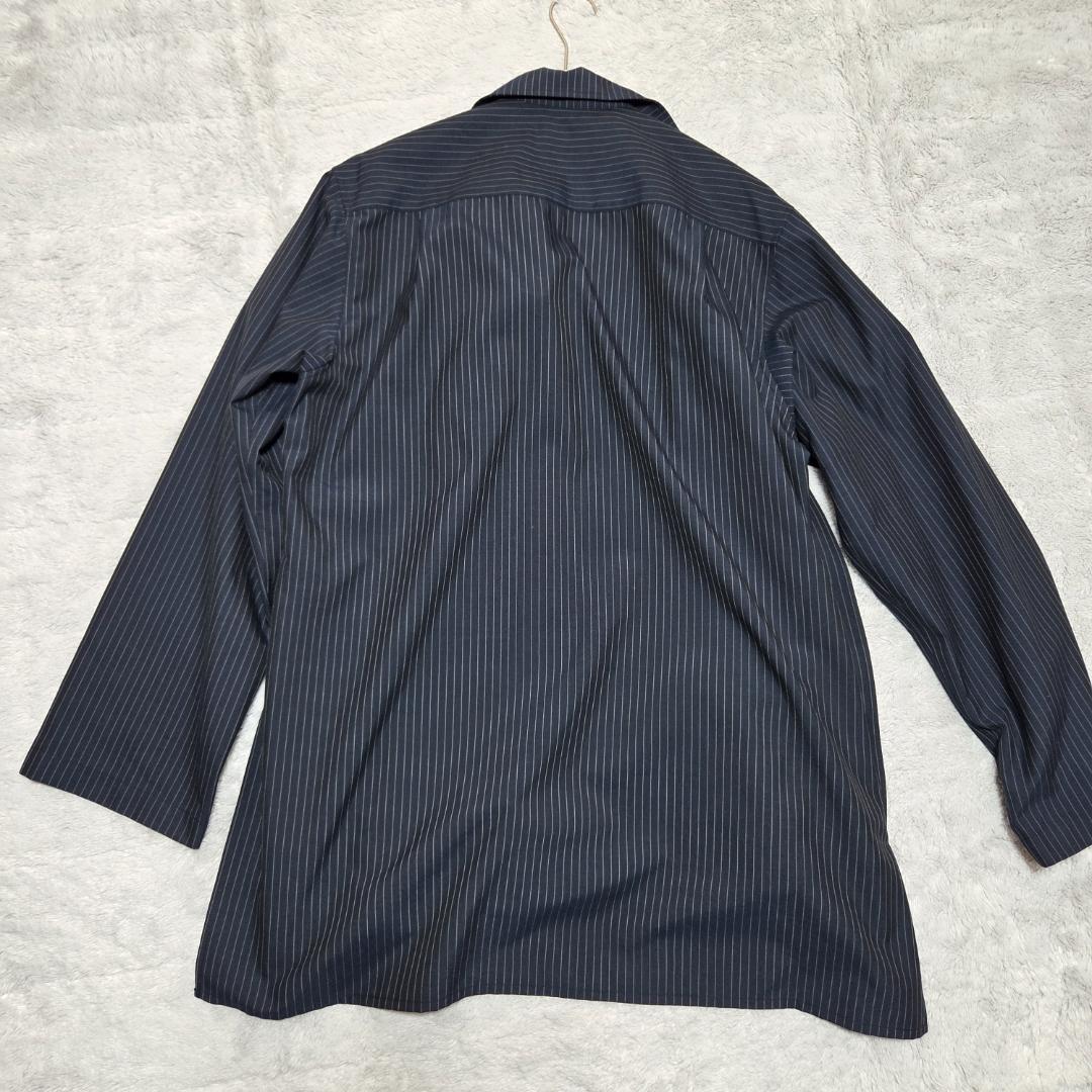 S'YTE ストライプ ラップシャツ ネイビー ヨウジヤマモト　和服　半纏　３