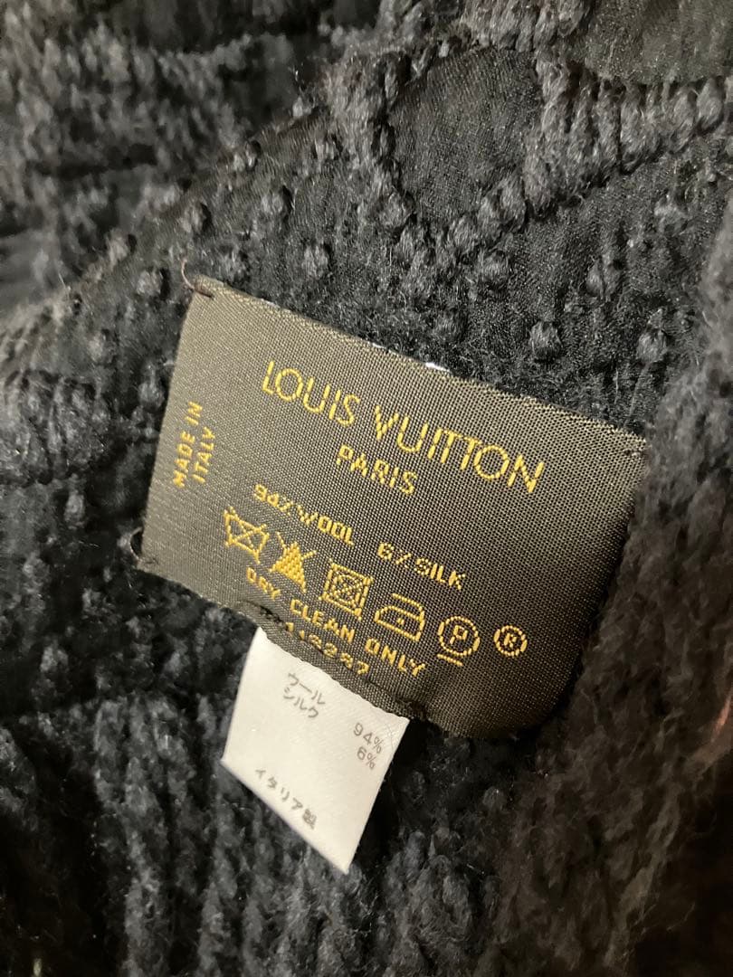 1*3様 Louis Vuitton ブラック グレー　マフラー