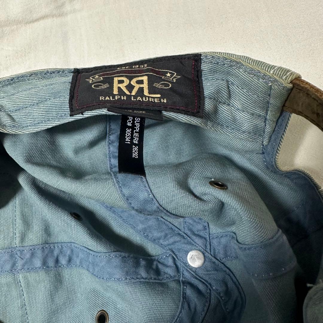 RRL ダブルアールエル ラルフローレン エイジング ワッペン 6パネルキャップ