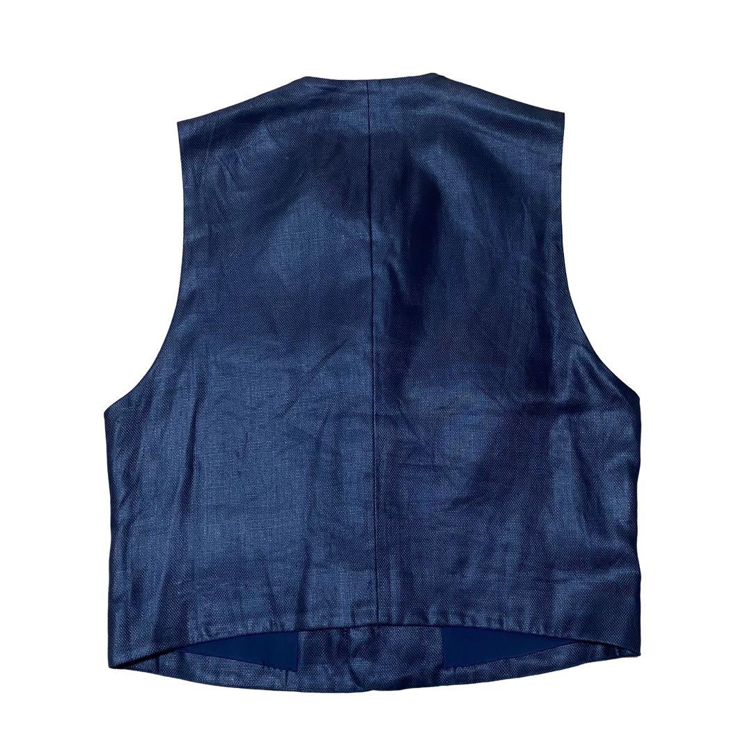ISSEY MIYAKE 90s 95SS リネン ノーカラー ベスト
