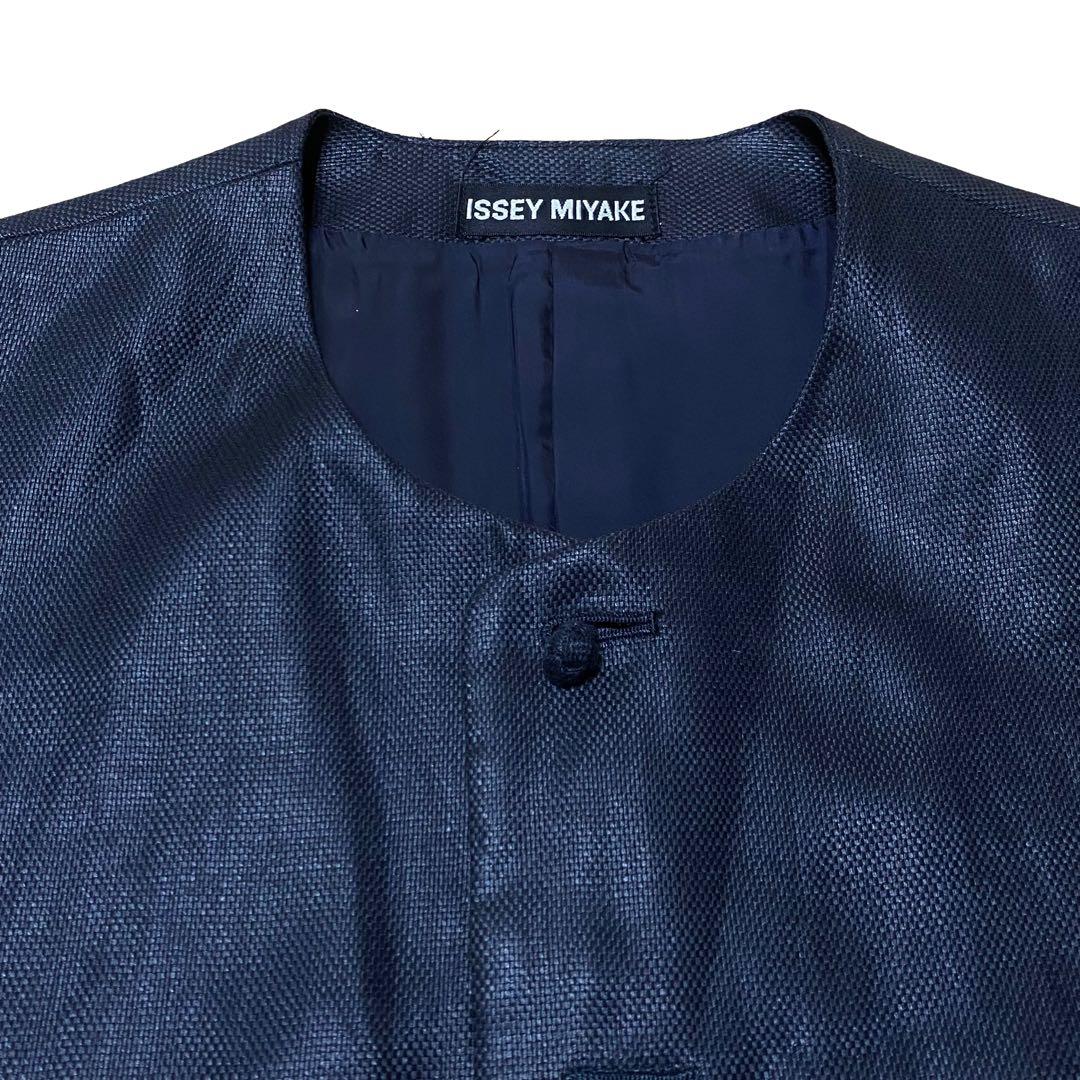 ISSEY MIYAKE 90s 95SS リネン ノーカラー ベスト