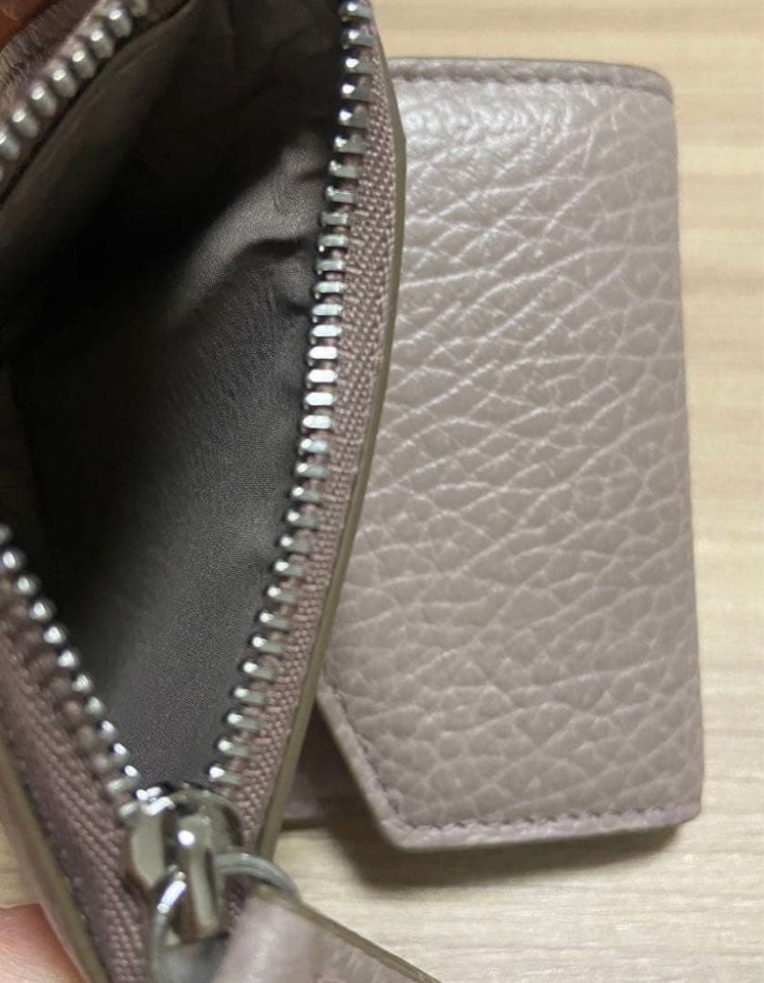 Maison Margiela ピンクベージュ　三つ折り財布