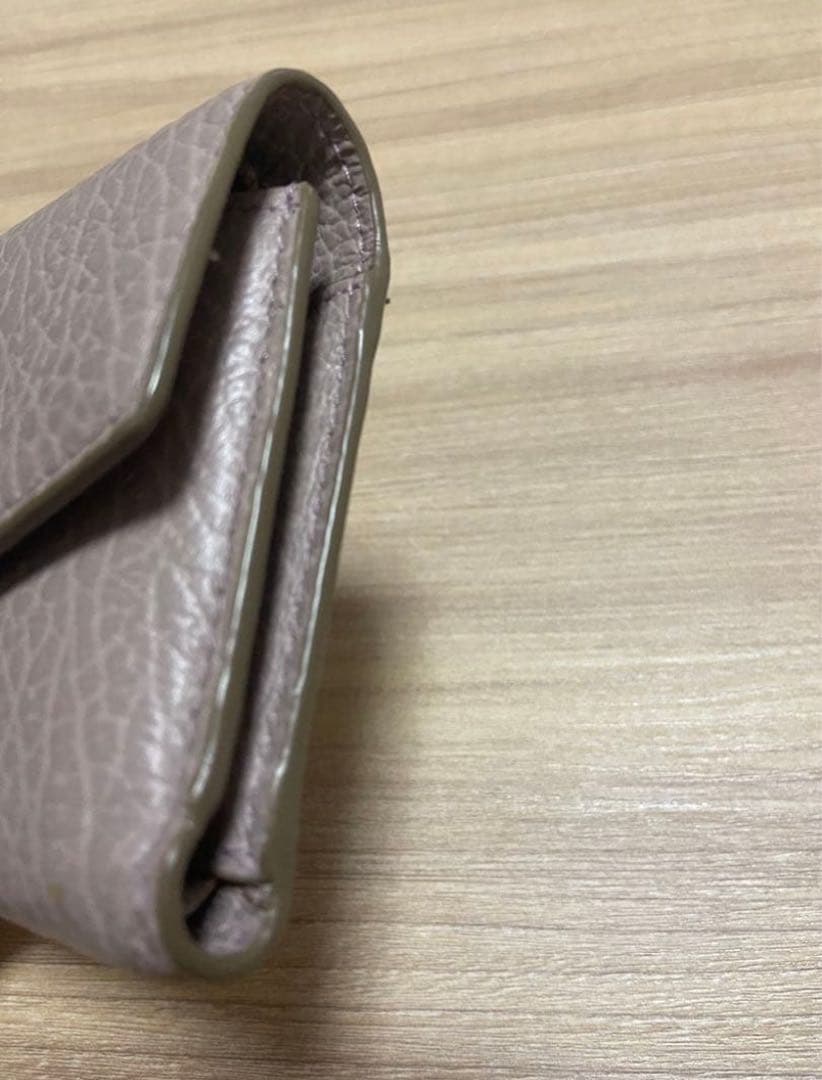 Maison Margiela ピンクベージュ　三つ折り財布