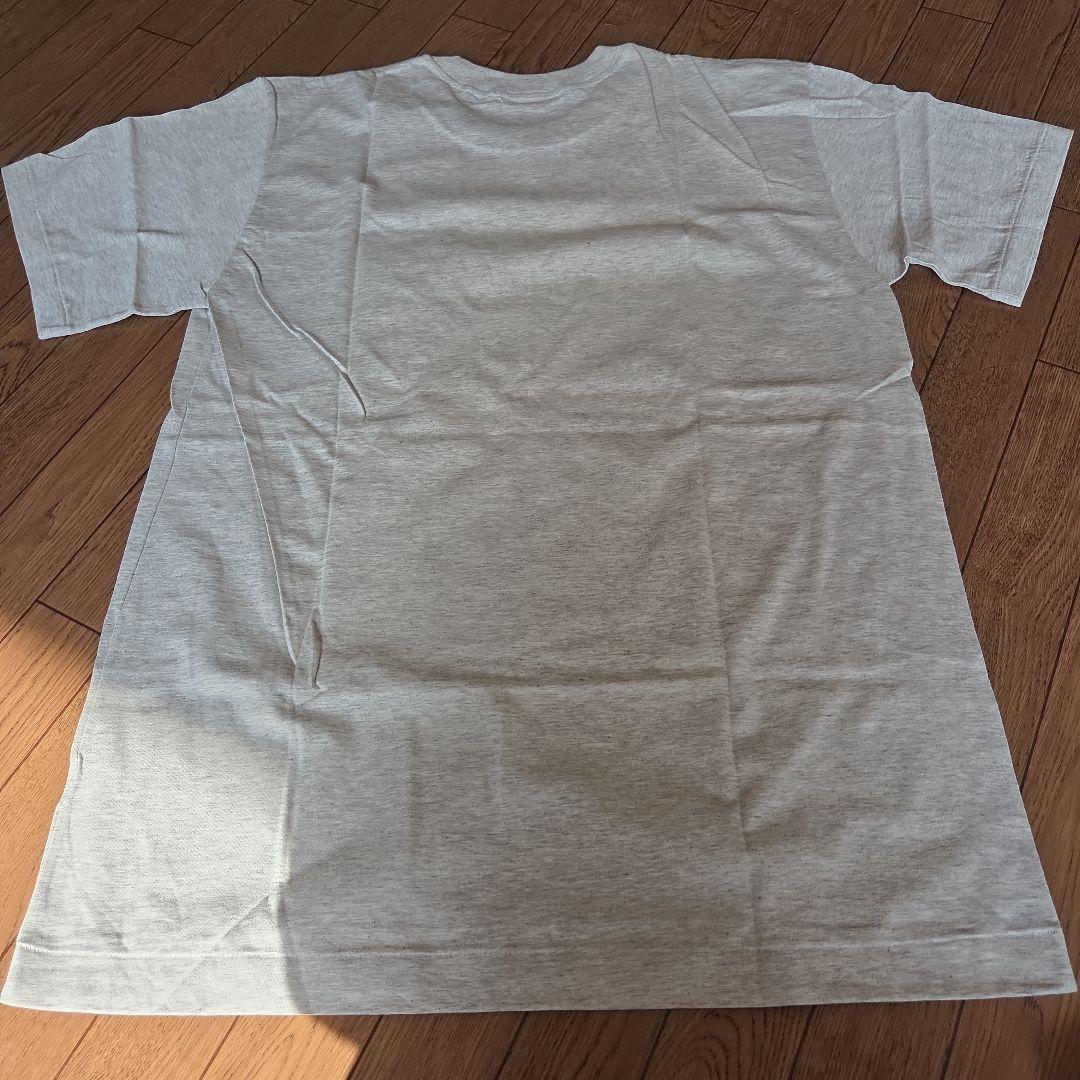 新品　イヴサンローラン ワンポイント 刺繍 ロゴTシャツ グレー L