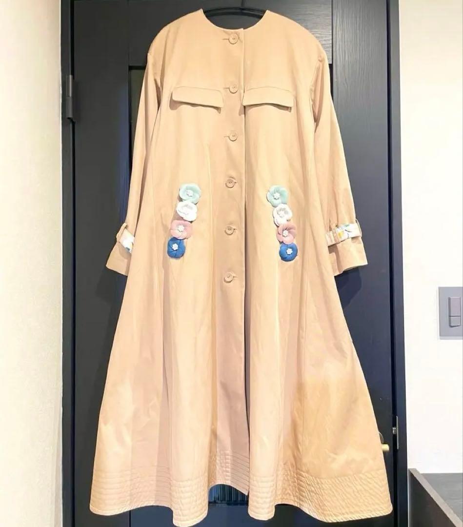 チェスティ　chesty フラワーライナーロングコート　トレンチコート完売品
