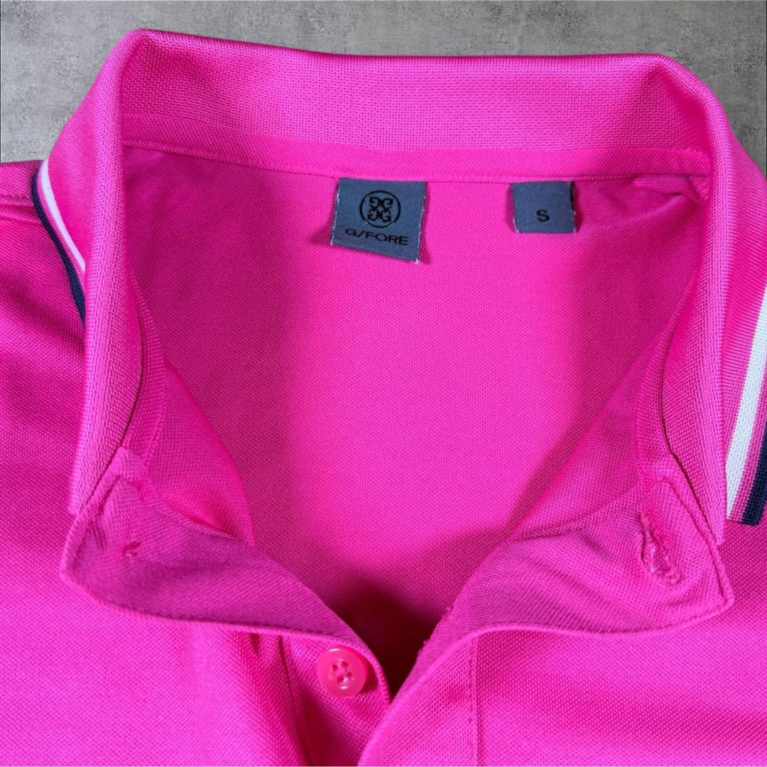 極美品 G/FOREジーフォア 半袖ポロシャツ ストレッチgolf ゴルフS