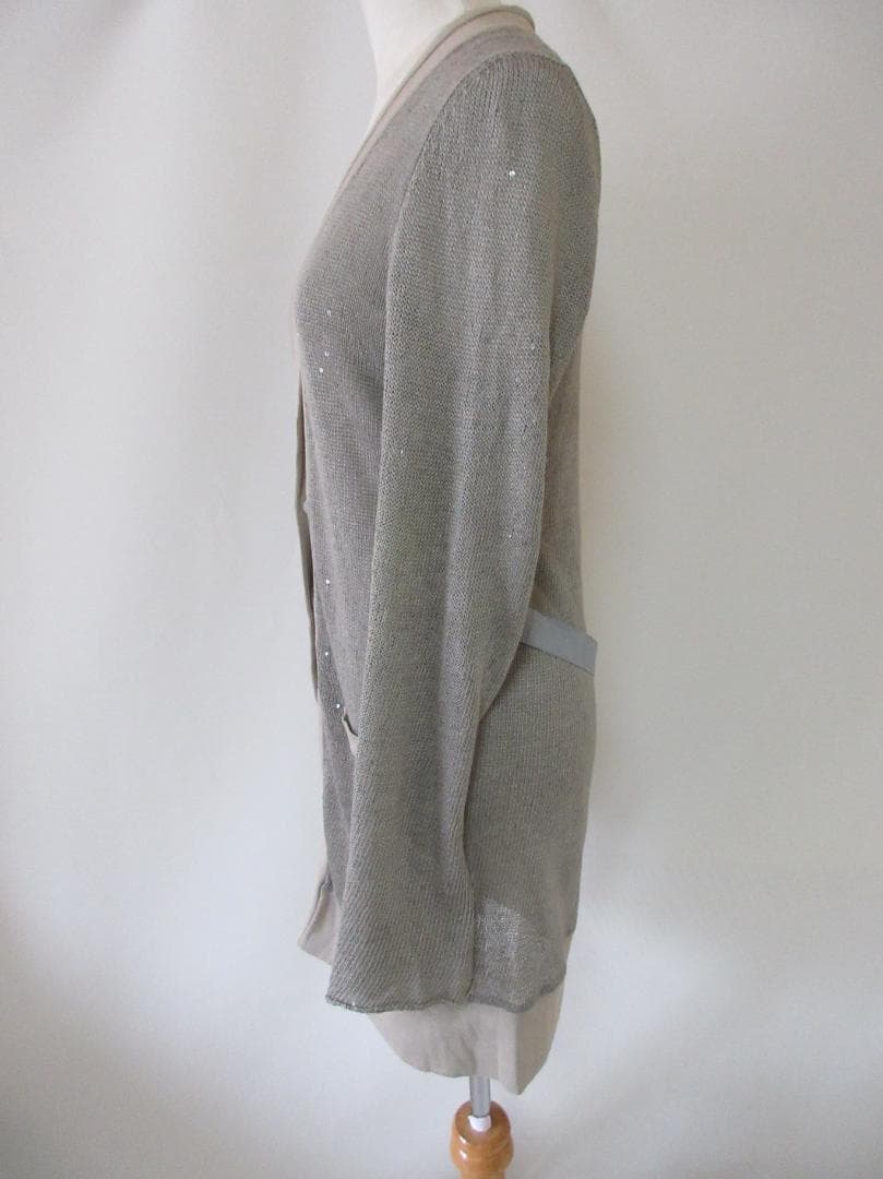 (O-21)BRUNELLO CUCINELLI カーディガン 羽織スパンコール