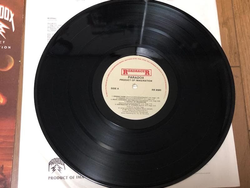 パラドックス　レコード　イギリス盤　スラッシュメタル　ジャーマンメタル