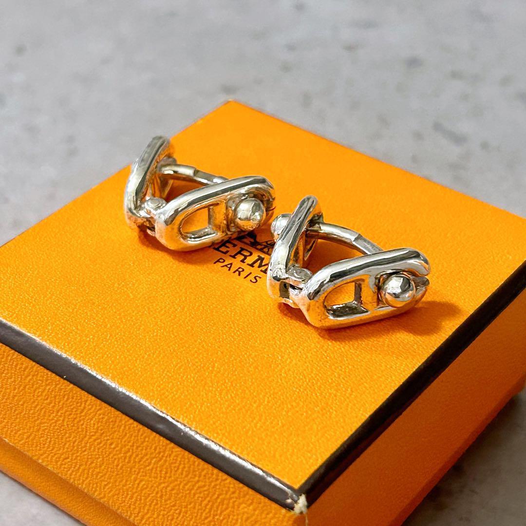 【超希少】HERMES シェーヌ ダンクル カフス ヴィンテージ Ag925
