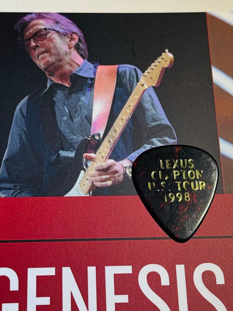 貴重 関係者入手 Eric Clapton 1998 ピック
