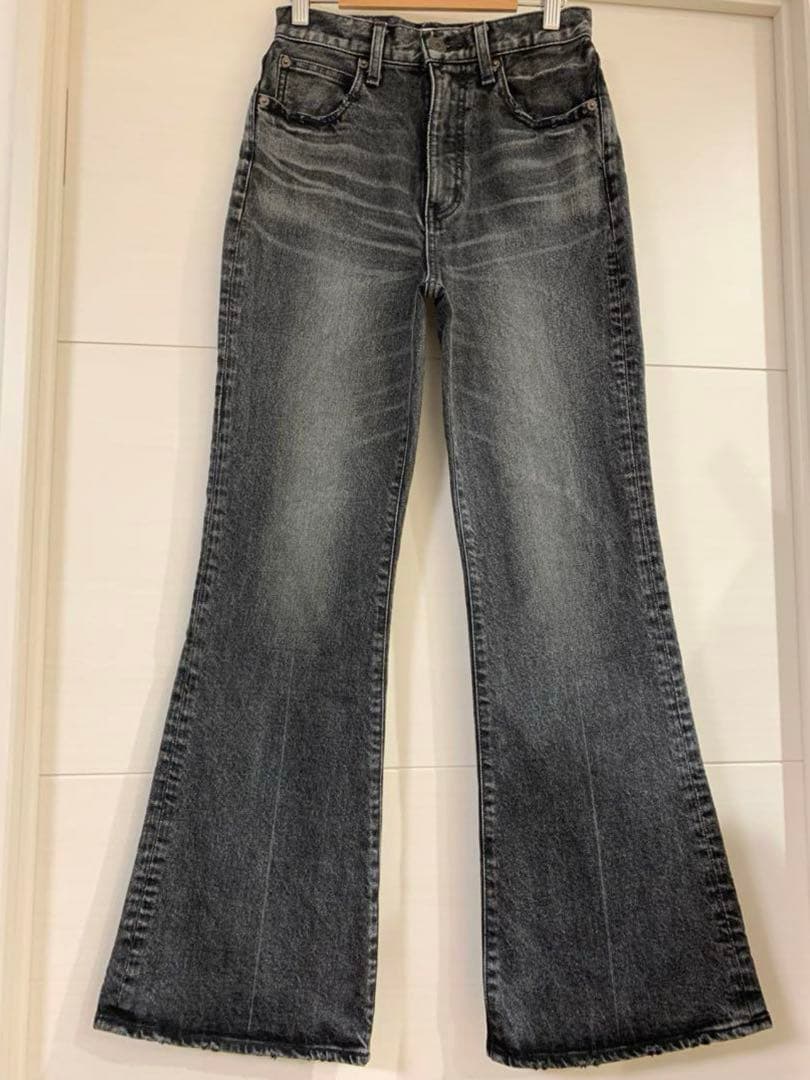 【MOUSSY】 MVS BLACK FLARE 25 フレア ジーンズ デニム