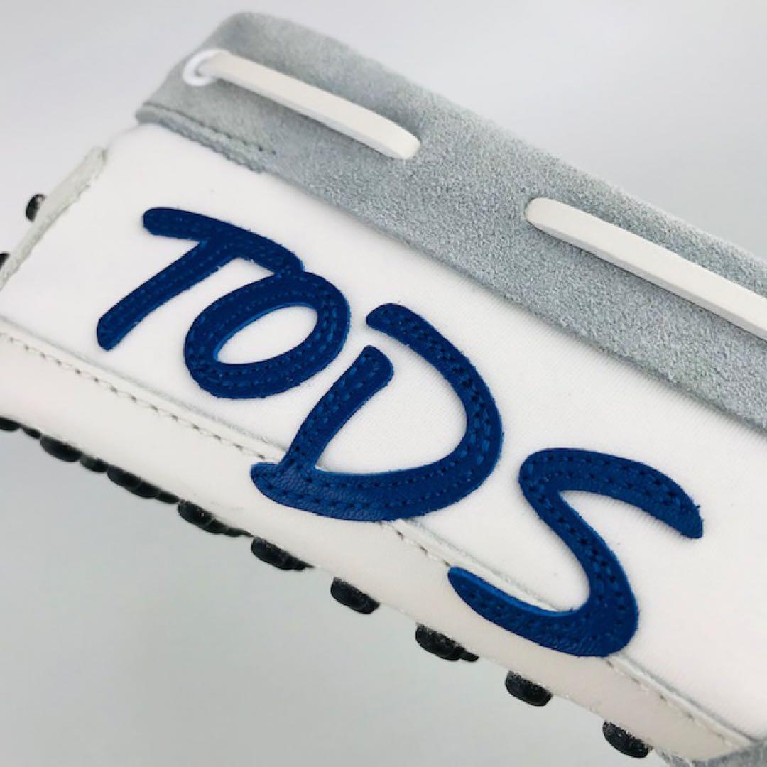 新品未使用★TOD'S・レザー切替 サイドロゴ ドライビングシューズ(11.5)
