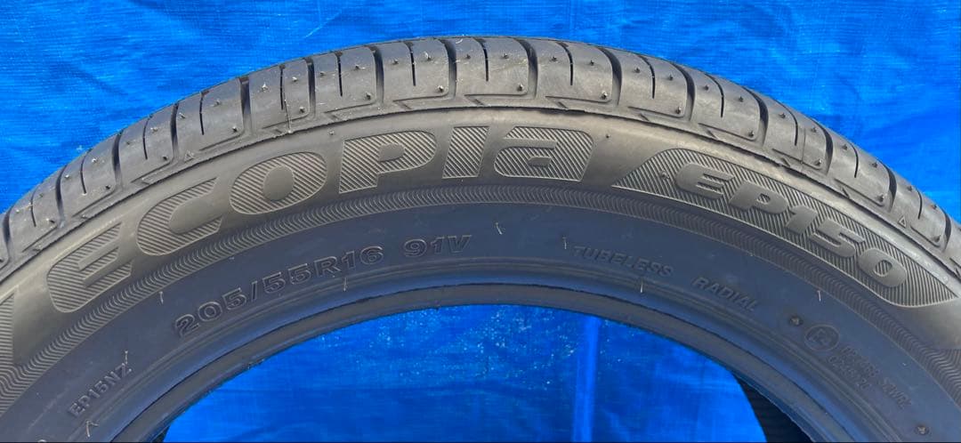②25年製 4本中2本 205/55R16 エコピアEP150 新車外しタイヤ