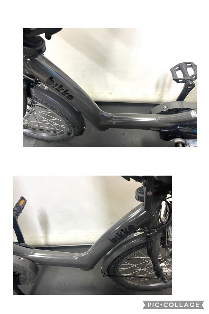 1年保証 ブリヂストン　ビッケポーラー　20インチ グレー　電動アシスト自転車