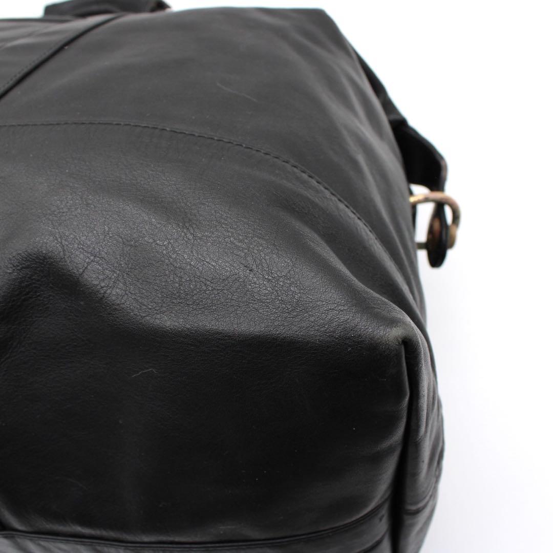 【良品】COACH ボストンバッグ トラベルバッグ レザー ヴィンテージ 黒色