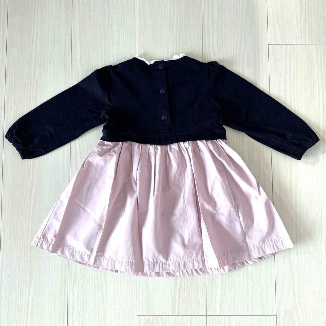 ファミリア♡いちご　長袖　ワンピース　90
