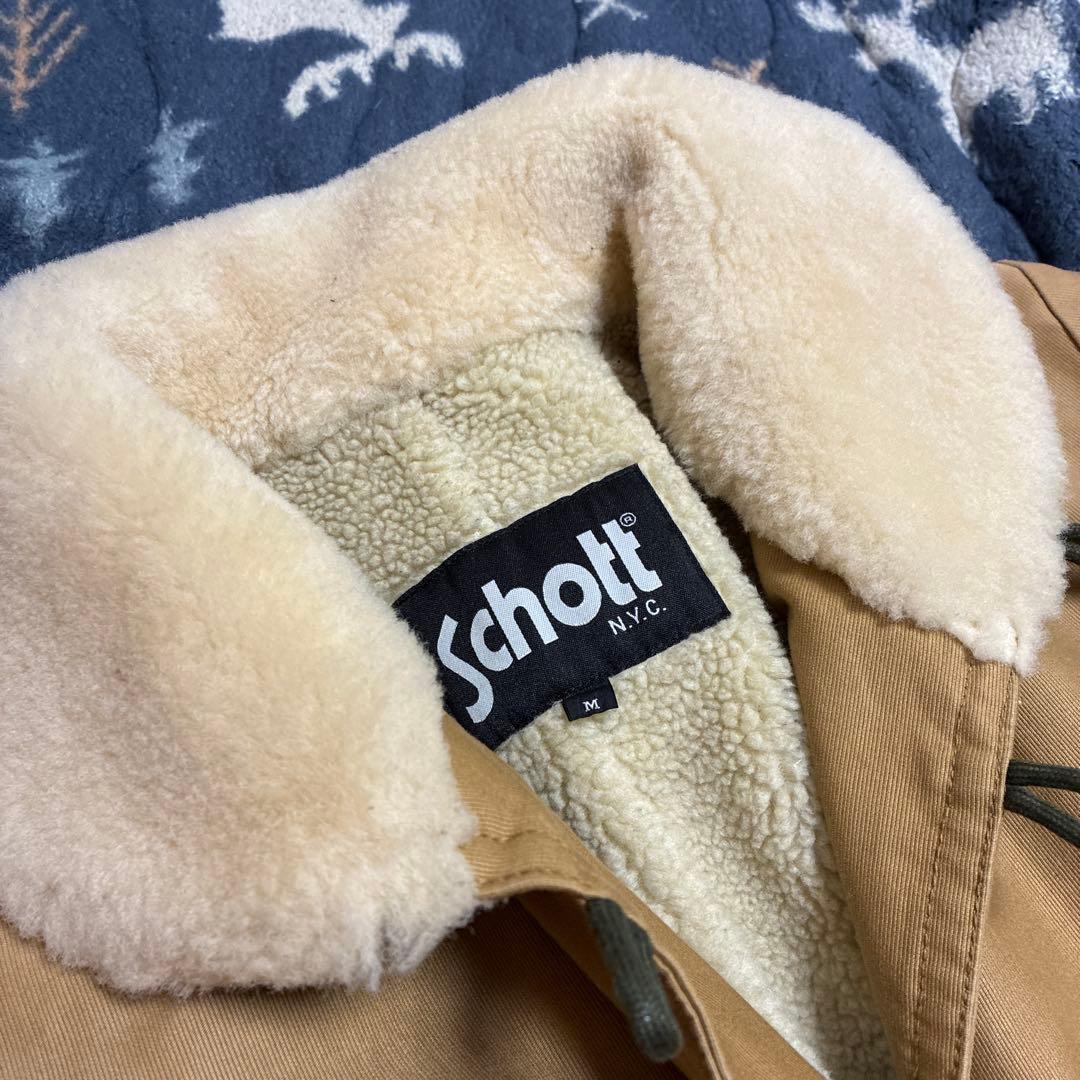 ヨ*ー様 schott ムートン　綿コート　M