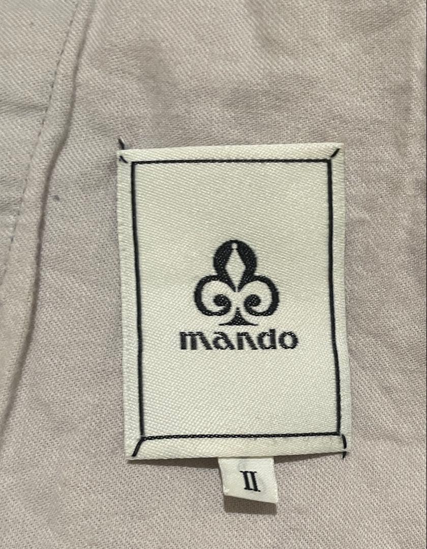 mandoマンドコットン&ナイロンセットアップ3ピースグレンチェクサイズ2（M）