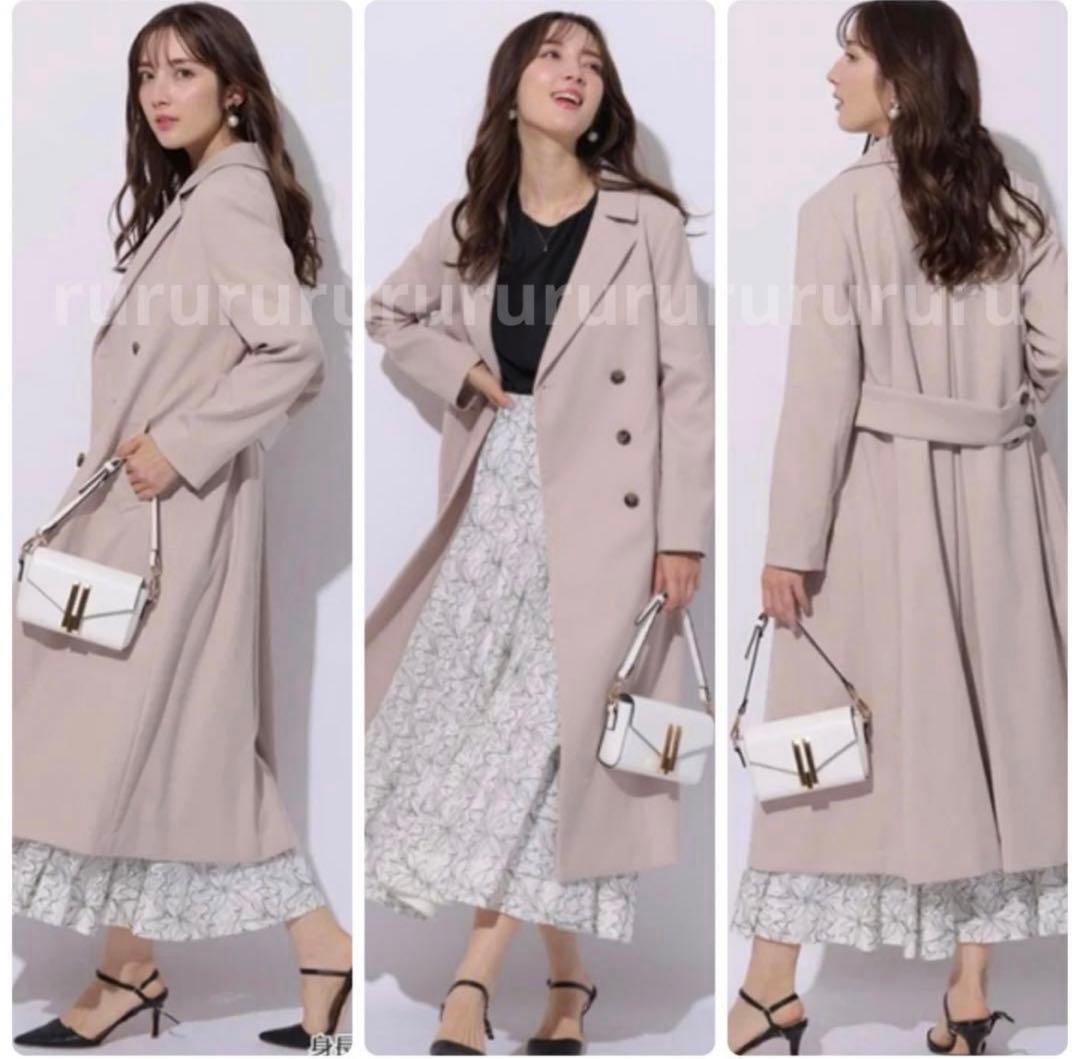 春服★新品★アプワイザーリッシェ　バックボリュームベルテッドコート