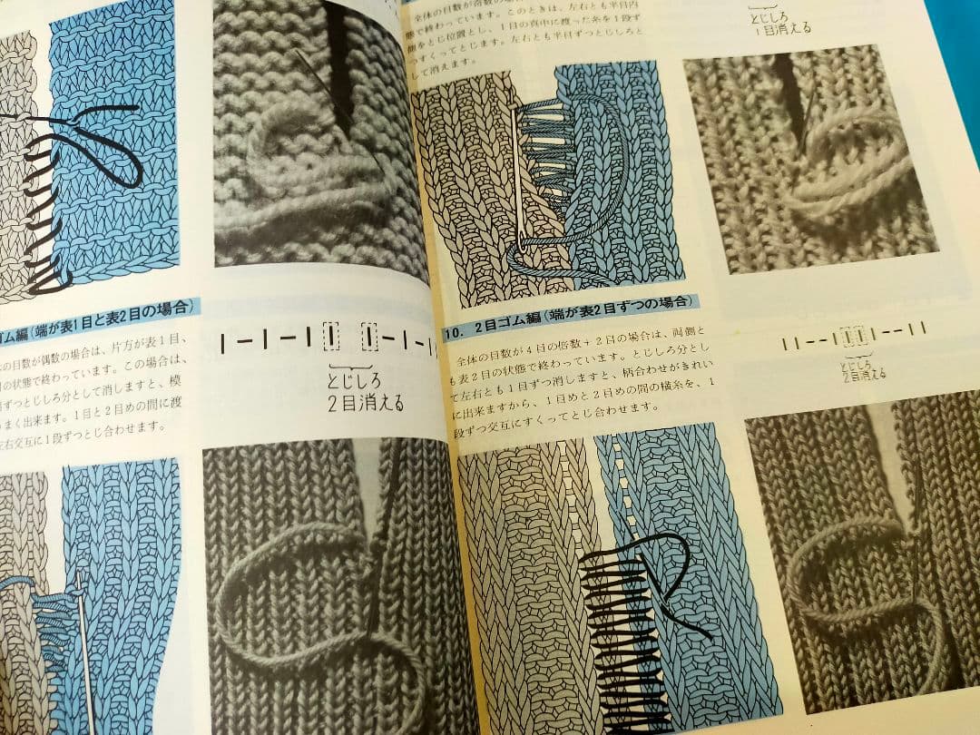 編み物本（糸と棒針付）