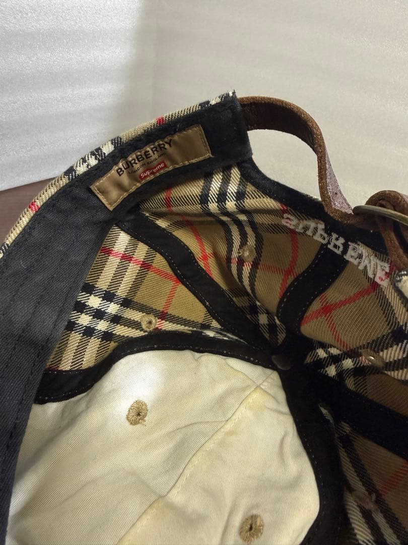 Supreme Burberry Denim 6-Panel キャップ