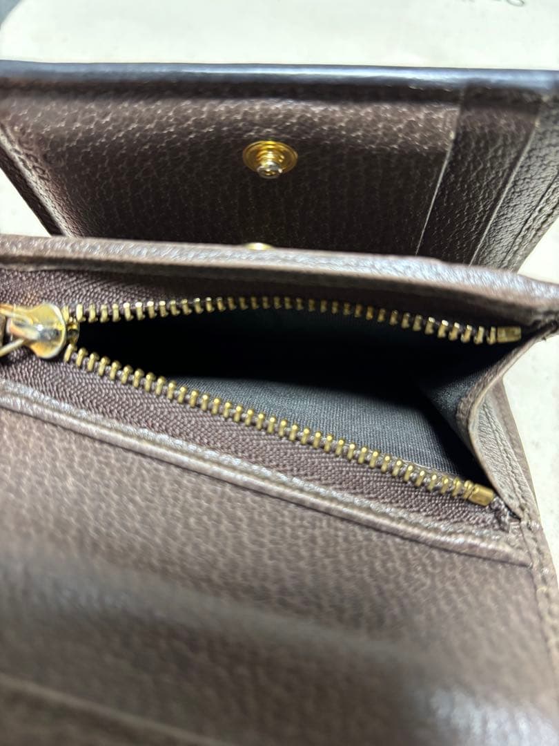 GUCCI コンパクトウォレット オフィディア GGシェリー 三つ折り財布