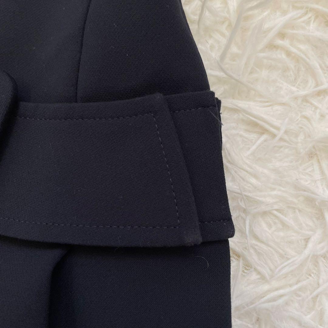 美品✨️ルネ プリーツワンピース ベルト ネイビー 32