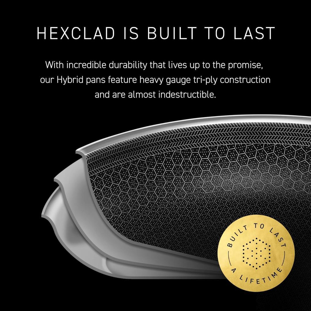 【開封・未使用】HexClad ハイブリッド ノンスティック 中華鍋 26cm