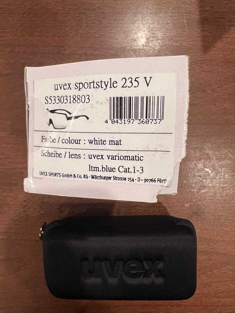 uvex sportstyle 235 V ホワイトマットサングラス