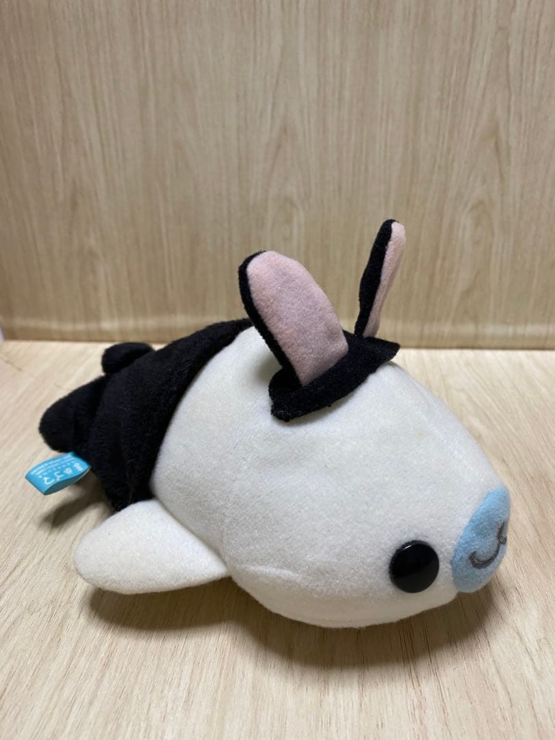 まめゴマ おきがえぬいぐるみ 黒うさぎ　平成レトロ