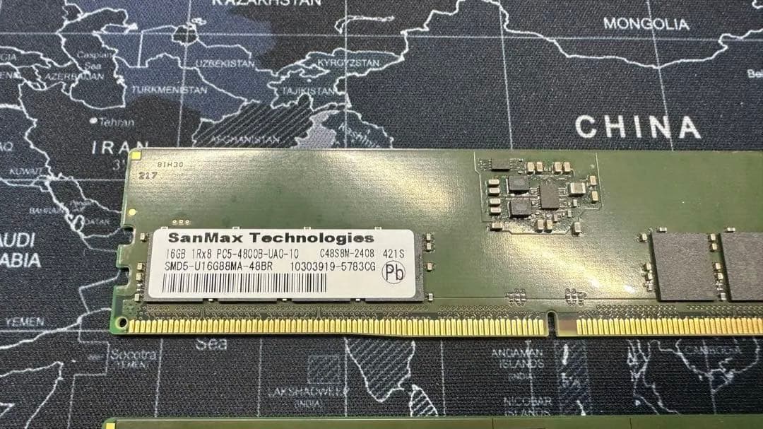 SanMax DDR5-4800 32GB (16GB×2) Micronチップ