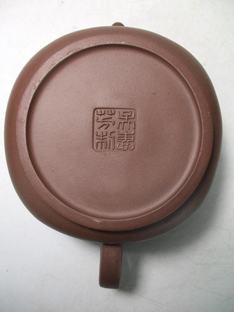 急須 宝瓶 中国宜興 紫砂壷 朱泥 工芸美術師 呉恵芳 造 未使用 煎茶道具