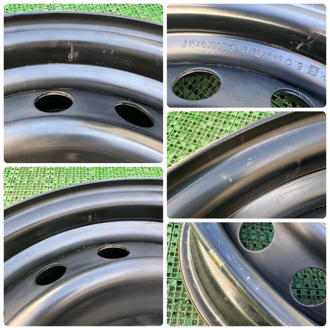トヨタ純正 ハイエース用 15インチ スチールホイール4本 SNI 刻印