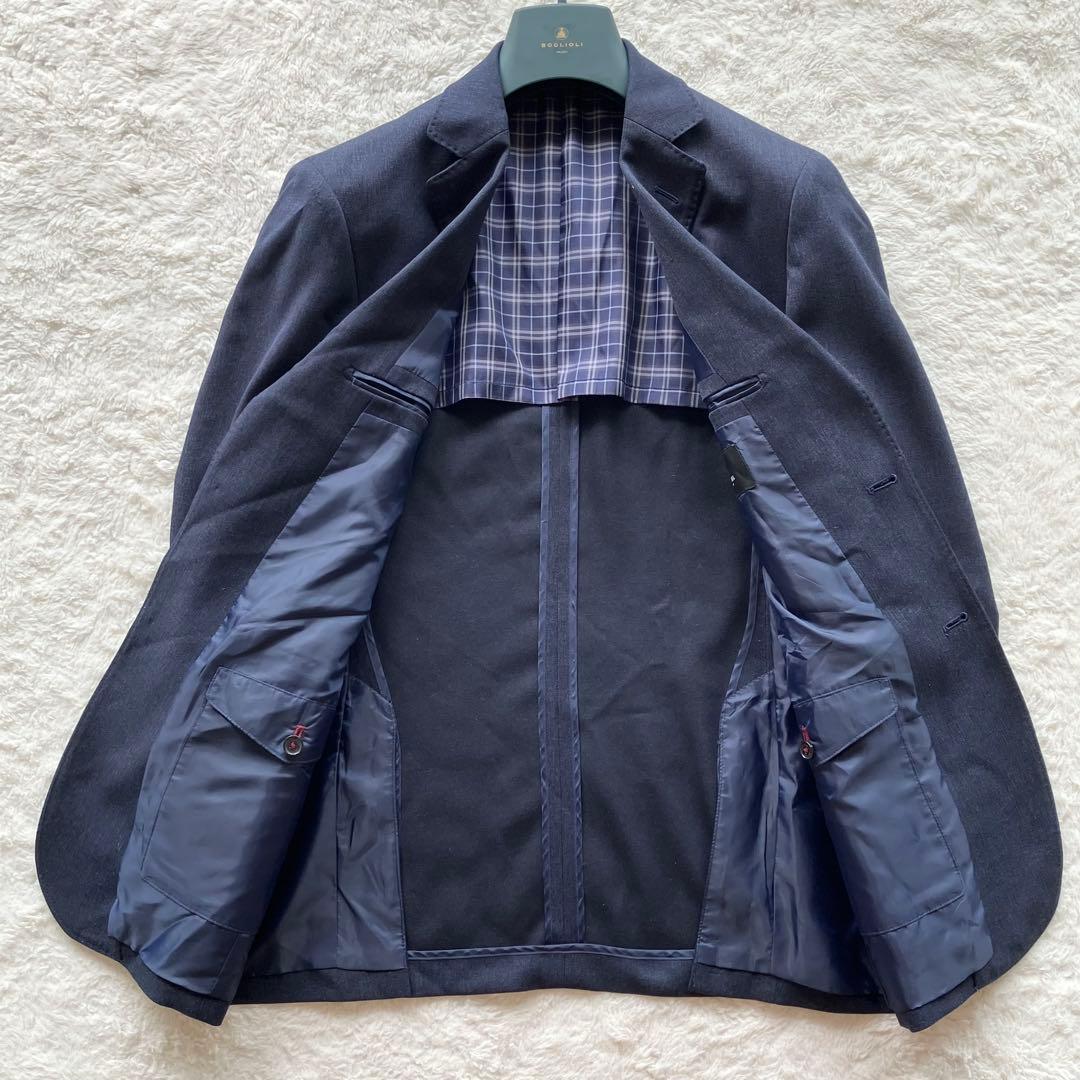 ブラックレーベルクレストブリッジ 洗える ウールライク ジャケット ネイビー L
