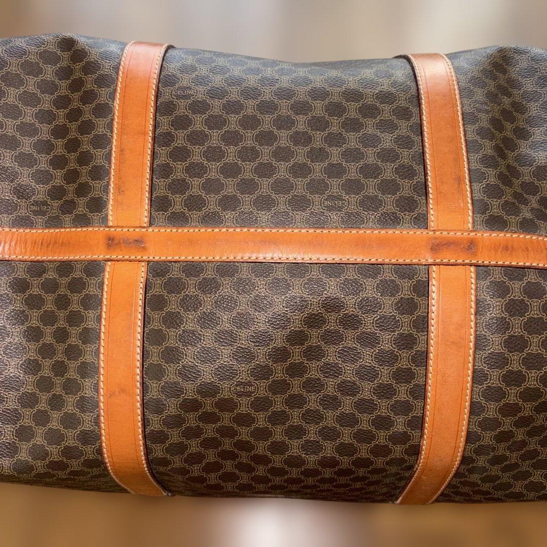Céline ブラウンレザーボストンバッグ