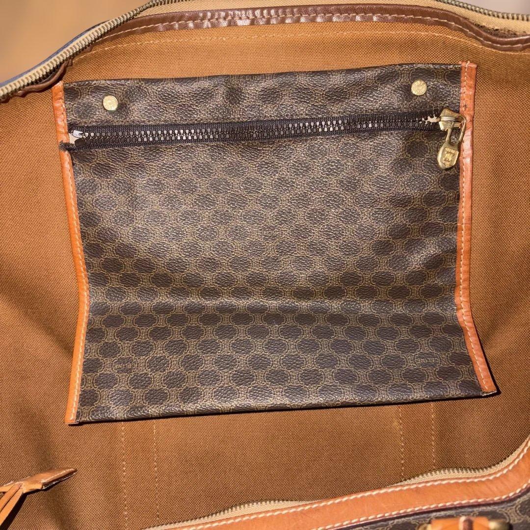 Céline ブラウンレザーボストンバッグ