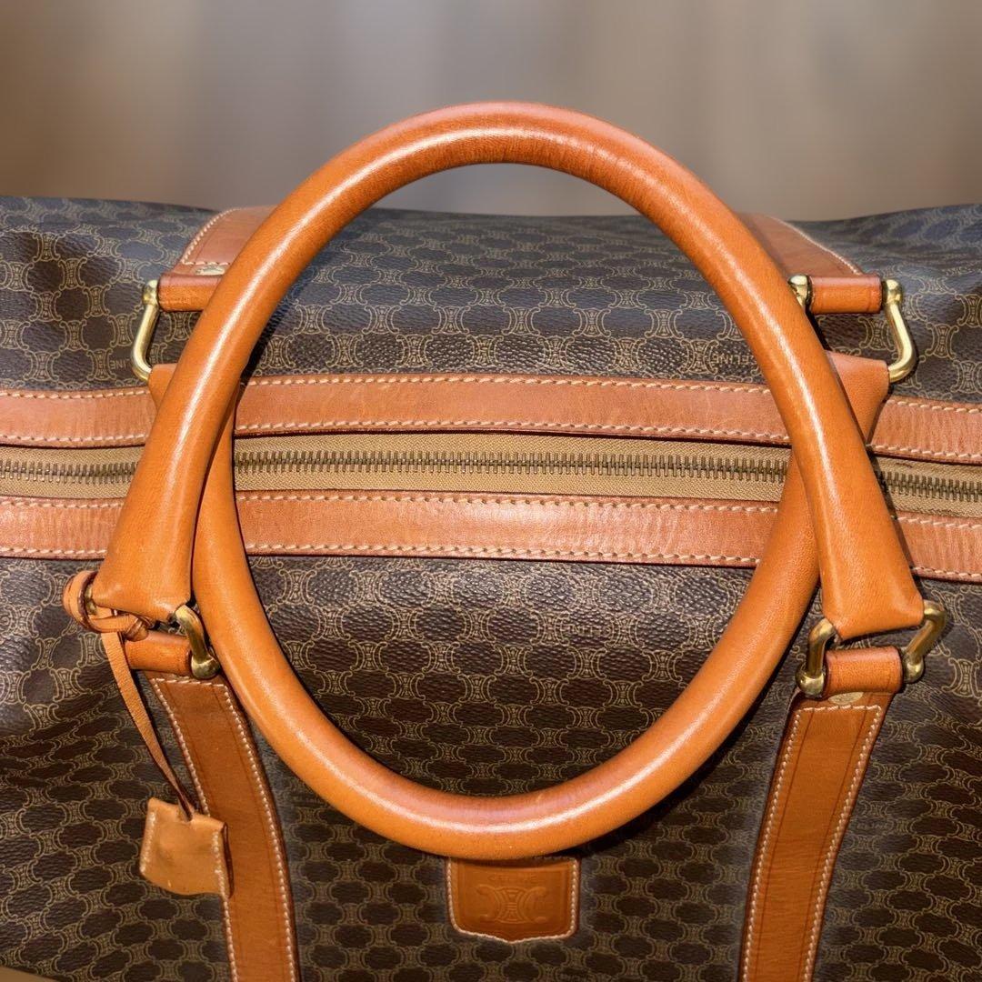 Céline ブラウンレザーボストンバッグ
